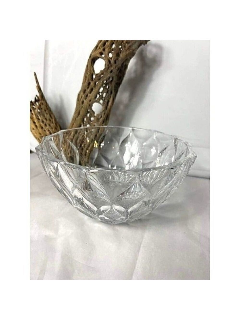 Lenox Harlequin Crystal Bowl 8 Inch